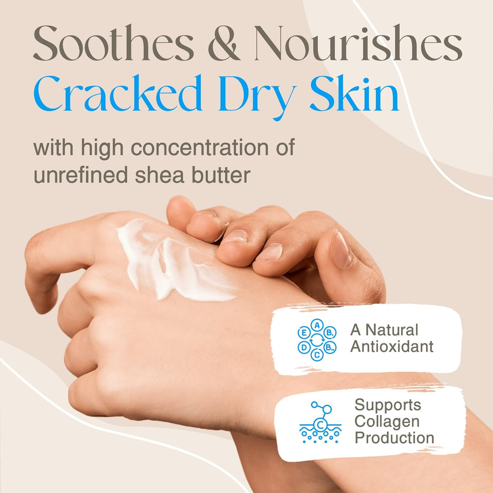 Moisturizing African Whipped Shea Butter, Vanilla, All-Natural Skincare Must-Have, Made From Unrefined Raw Shea Butter Enriched With Sunflower & Coconut Oil For Skin, No Parabens, 8 Oz