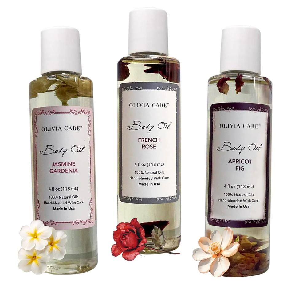 Olivia Care Body Oil Eucalyptus Mint Vegan & Natural | Hydrating & Moisturizing - Infused With Vitamin E, K & Omega Fatty Acids - Refreshing Fragrance - (Eucalyptus Mint)