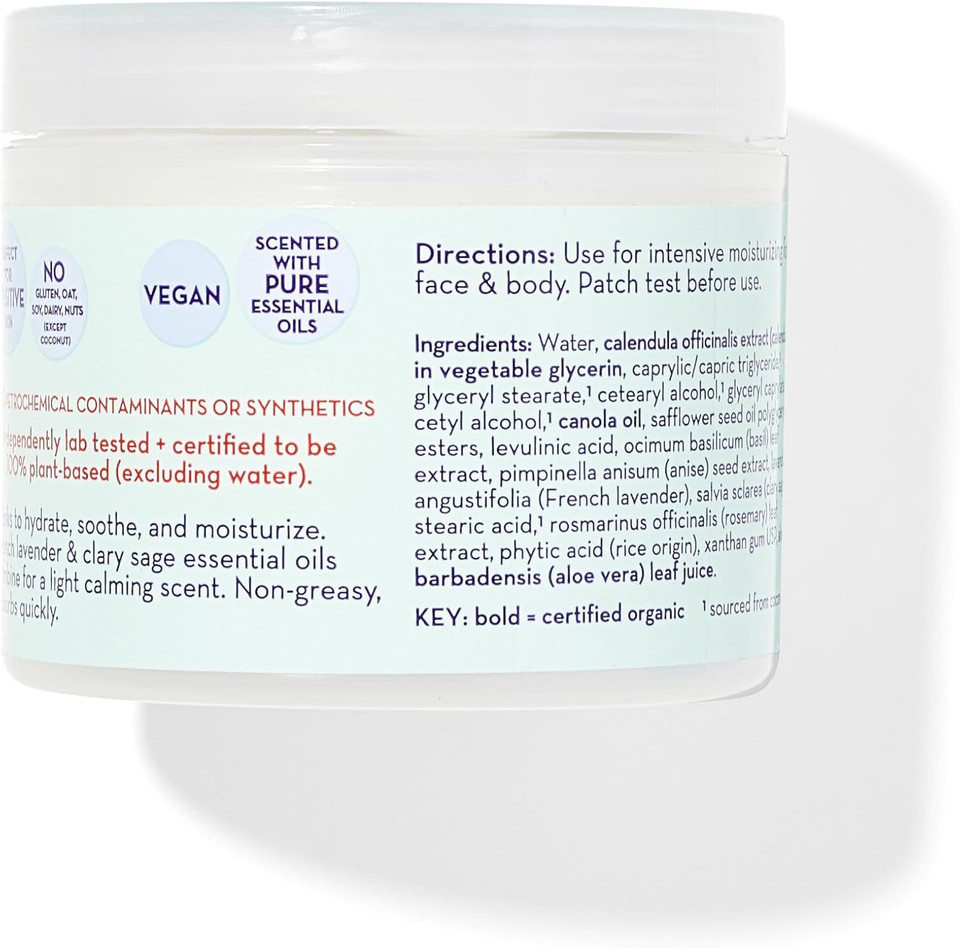 California Baby Calming Cream | Lavender Hypoallergenic Baby Lotion | 100% Plant-Based | Soothing Baby Cream For Dry, Sensitive Skin | 113 G / 4 Oz