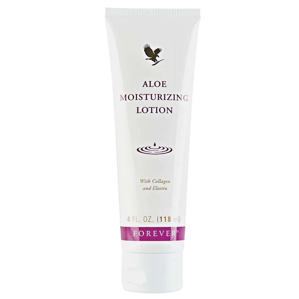 Forever Living - Aloe Moisturizing Lotion, Deep Hydration With Aloe Vera, Collagen, And Elastin, For Hands And Body, 4 Fl Oz