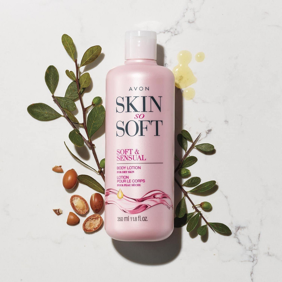 Skin So Soft Soft & Sensual Body Lotion With Argan Oil  24+ Hour Moisturization, Spicy Floral Jasmine Scent, Dermatologically Tested, 11.8 Fl. Oz