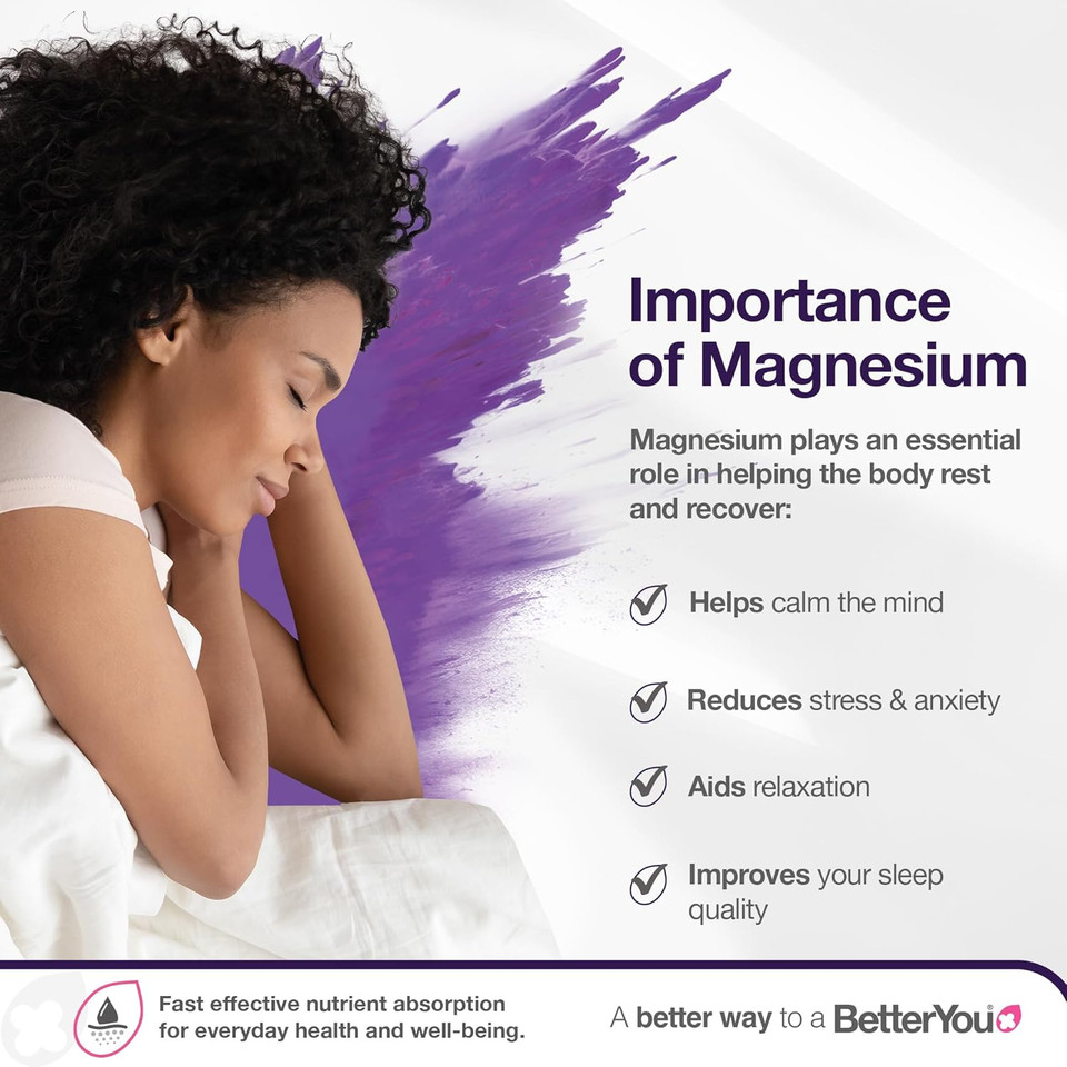 Betteryou Magnesium Sleep Body Lotion - Relaxing Body Lotion - Magnesium Body Cream With Lavender And Chamomile Blend - Sore Muscle Relief - 6.08 Oz