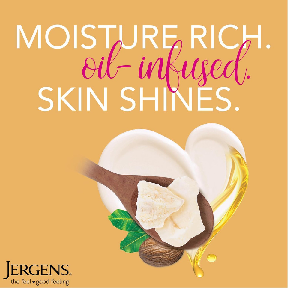 Jergens Shea Butter Deep Conditioning Moisturizer, Travel Size Deep Conditioning Moisturizer, 3X More Radiant Skin, 3 Ounces, With Pure Shea Butter, Dermatologist Tested