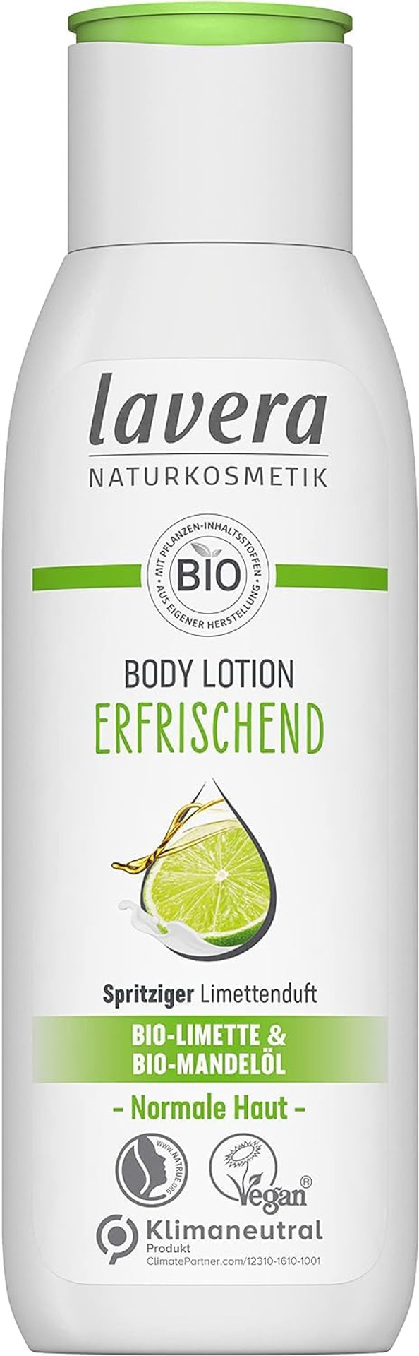 Lavera Body Lotion Refreshing - Body Milk With Lime & Almond Oil Fragrance - Body Milk For Normal Skin - Peta Certified - Biodegradable - Vegan - Natural Cosmetics - 6.76 Fl.Oz Lavera Body Lotion Refreshing - Body Milk With Lime & Almond Oil Fragrance - Body Milk For Normal Skin - Peta Certified - Biodegradable - Vegan - Natural Cosmetics - 6.76 Fl.Oz
