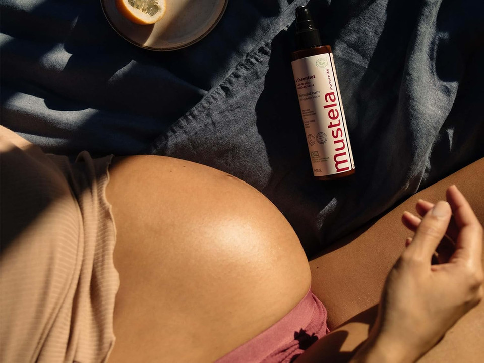 Mustela Certified Organic Maternity Essential Care Multi-Purpose Lotion - Pregnancy & Postpartum - Stretch Marks, Skin Comfort & Suppleness - No Added Scent - Safe For Moms, Babies & Breastfeeding
