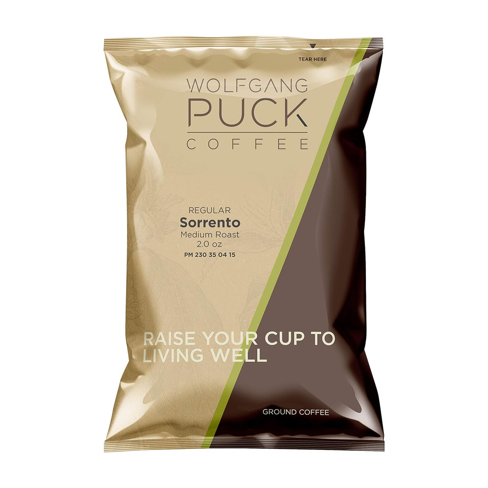 Wolfgang Puck Coffee, Sorrento, Each 2.0 Ounce Portion Pack Makes 8-10 Cups, 2 Ounce (Pack Of 18)
