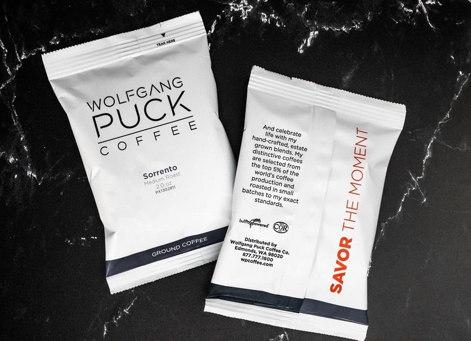 Wolfgang Puck Coffee, Sorrento, Each 2.0 Ounce Portion Pack Makes 8-10 Cups, 2 Ounce (Pack Of 18)