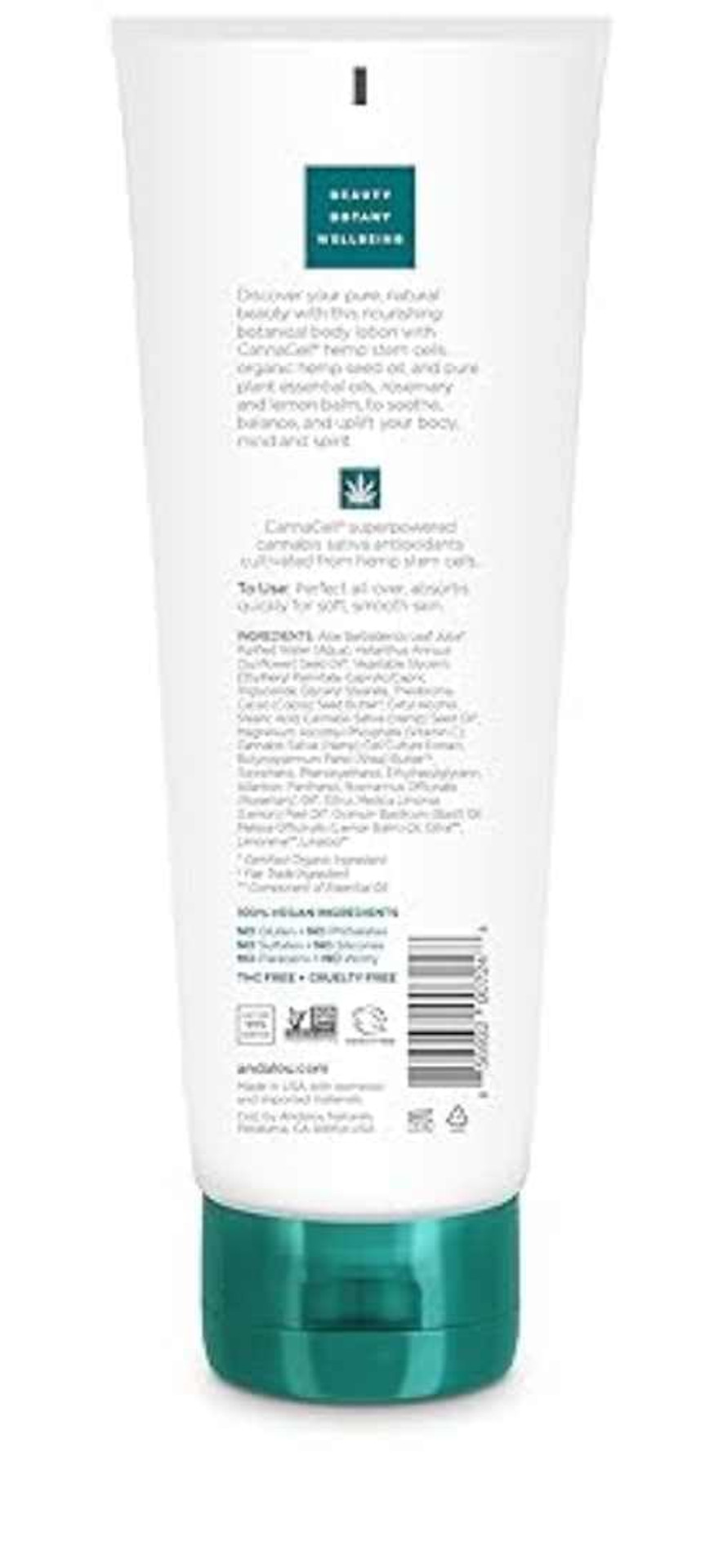 Andalou Naturals, Lotion Body Ritual Cannacell, 8 Fl Oz