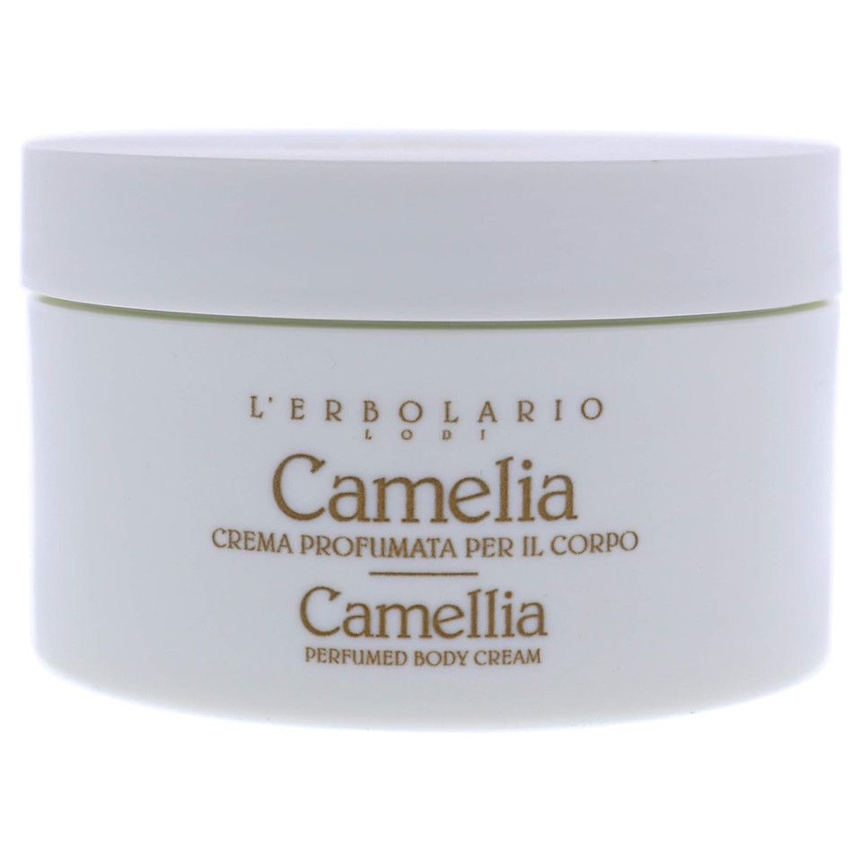 LErbolario Body Cream  Moisturizing Body Butter  Nourishes, Protects With Camellia Oils  Floral Scented Antioxidant Skin Care  Camellia  6.7 Oz