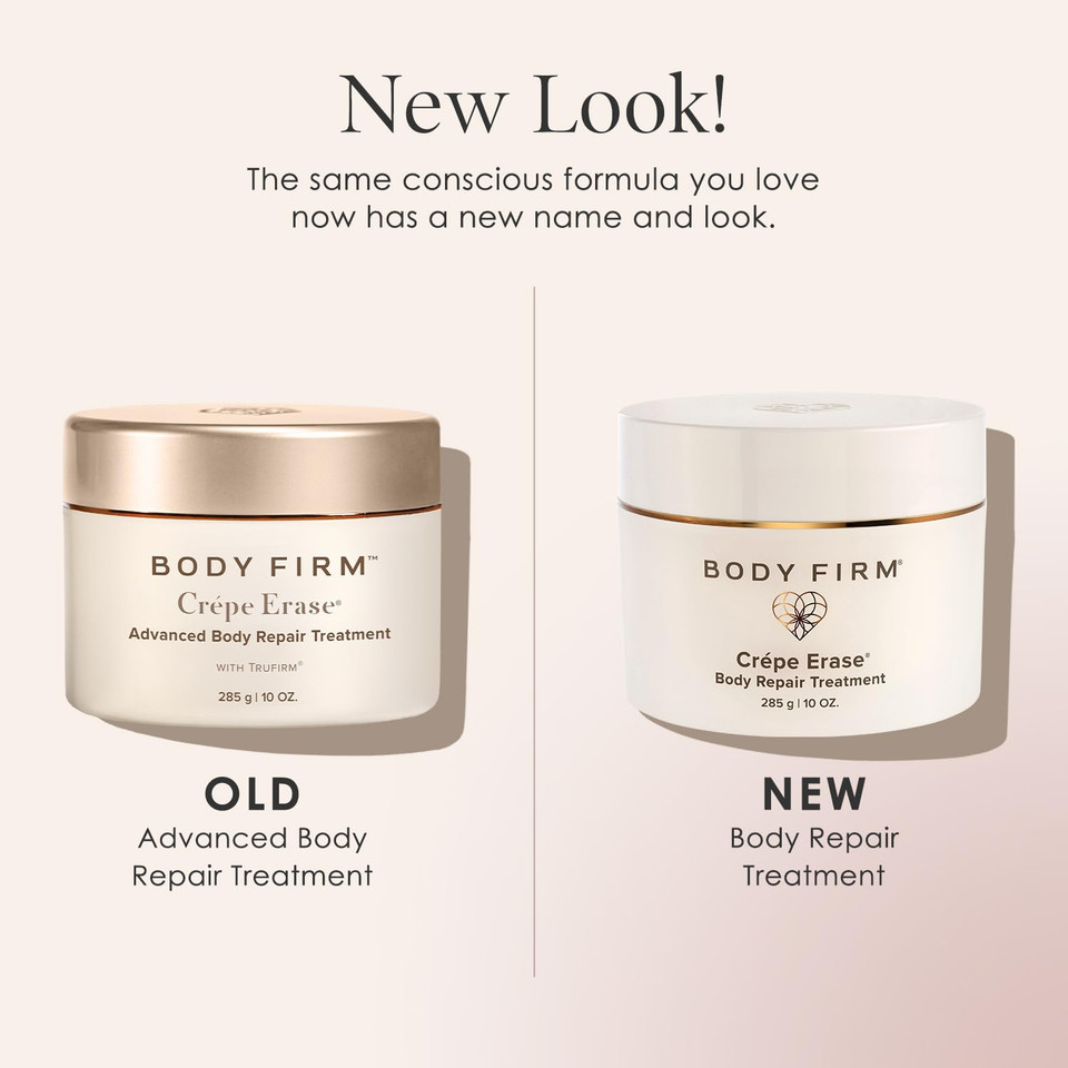 Body Firm Crepe Erase Advanced Body Repair Treatment, Anti-Aging Wrinkle Cream, Support Skins Natural Elastin & Collagen Production - 10Oz