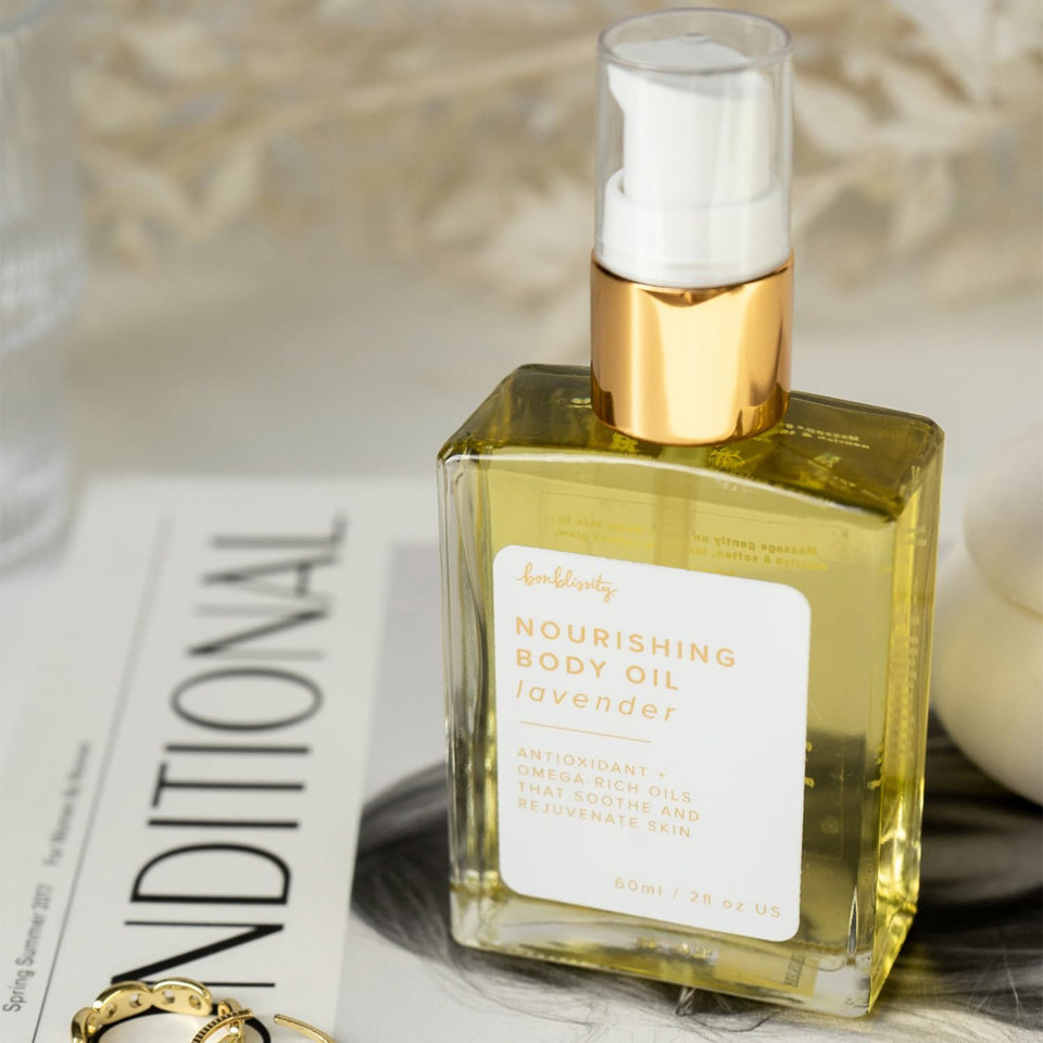 Nourishing Body Oils For Women, 2Oz Travel Size - Vanilla Scented Body Oil, Non-Greasy Non-Comedogenic, Vitamin E Hydrating Moisturizer For Men And Women With Dry Or Sensitive Skin