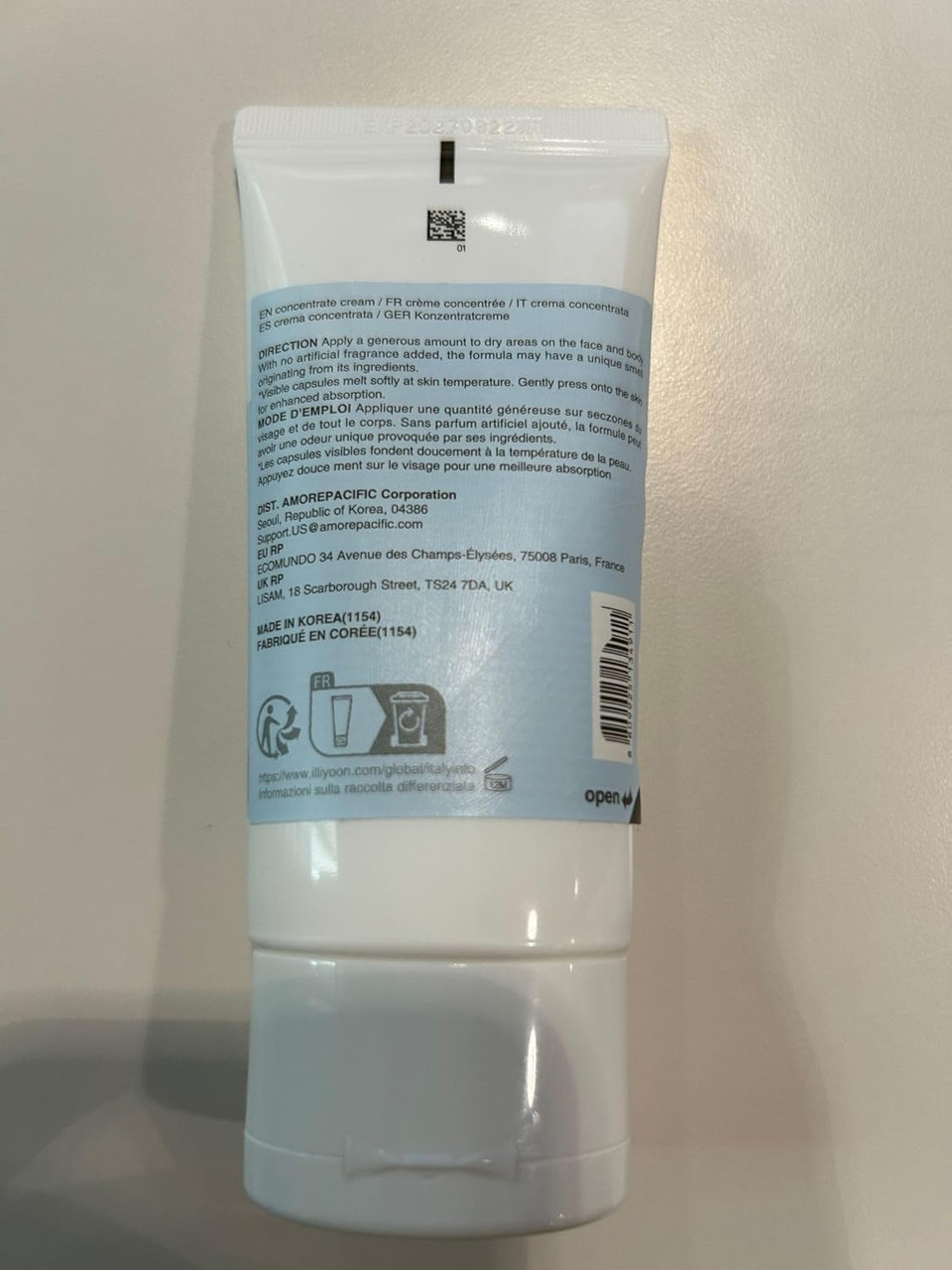 Illiyoon Ceramide Ato Concentrate Cream | Moisturizer For Dry & Sensitive Skin, 100Hr Lasting Hydration, For Face & Body, Gentle For Infants, Moisture Barrier Repair, Vegan Certified, 2.53 Fl.Oz