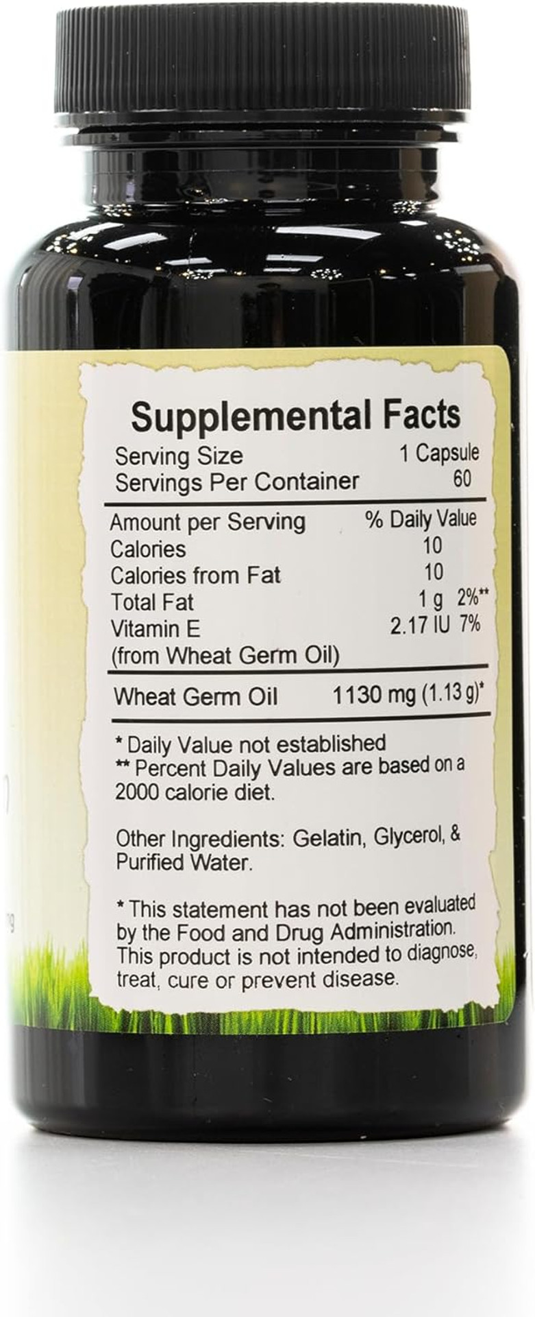 Wheat Germ Oil Capsule  Immune System Support Supplements, Beauty Skin And Face  60 Ct