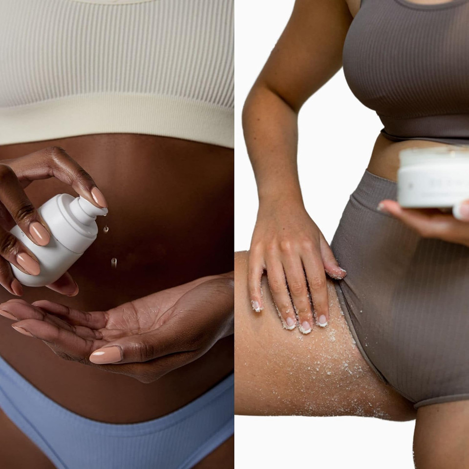 Bushbalm Dark Spots And Ingrown Hair 2 Step Routine - Rejuvenate And Nourish - Ingrown Hair Oil (30 Ml) And Exfoliating Scrub (236 Ml) - Bermuda