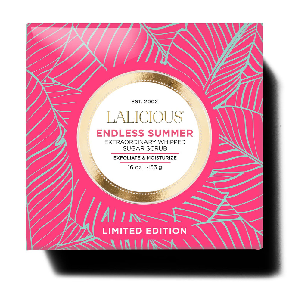 Lalicious Endless Sumner Sugar Scrub, Exfoliating Body Scrub, Moisturizing Extraordinary Whipped Body Exfoliator, Gentle Exfoliating Body Scrubber Exfoliator For Radiant Skin, No Parabens - 16Oz