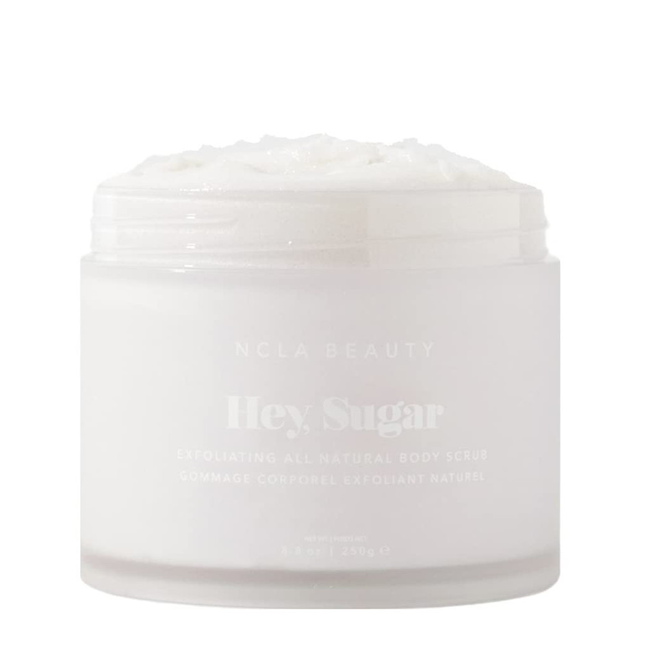 Ncla - Hey, Sugar Body Scrub | Smooth, Exfoliate, Hydrate Skin | Shea, Mango + Cocoa Butters | Vegan, Cruelty-Free, Clean Skincare (Pink Champagne; 100G | 3.38 Oz)