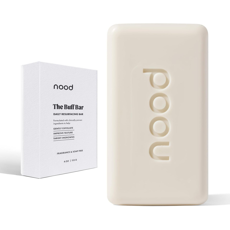 New Nood Buff Bar  Pre-Shave Exfoliating Body Scrubber Treatment For Keratosis Pilaris (Kp) Bumps  Reduce Ingrown Hairs, Improve Skin Texture, & Reveal Brighter, Healthier Skin
