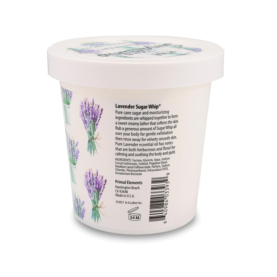 Primal Elements Sugar Whip, Lavender, 10 Ounce