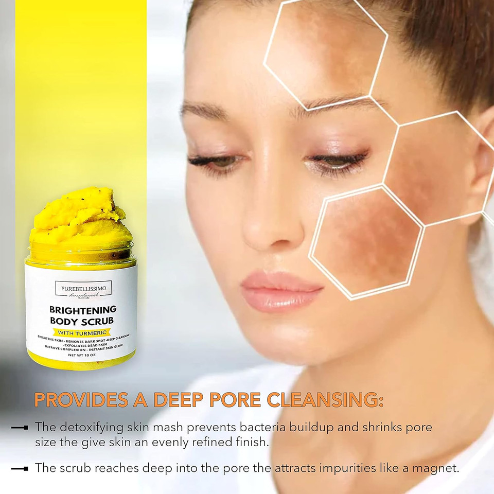 Radiant Glow Sugar Scrub - Natural Exfoliation & Moisturizer, Unveil Your SkinS Natural Beauty, 8Oz