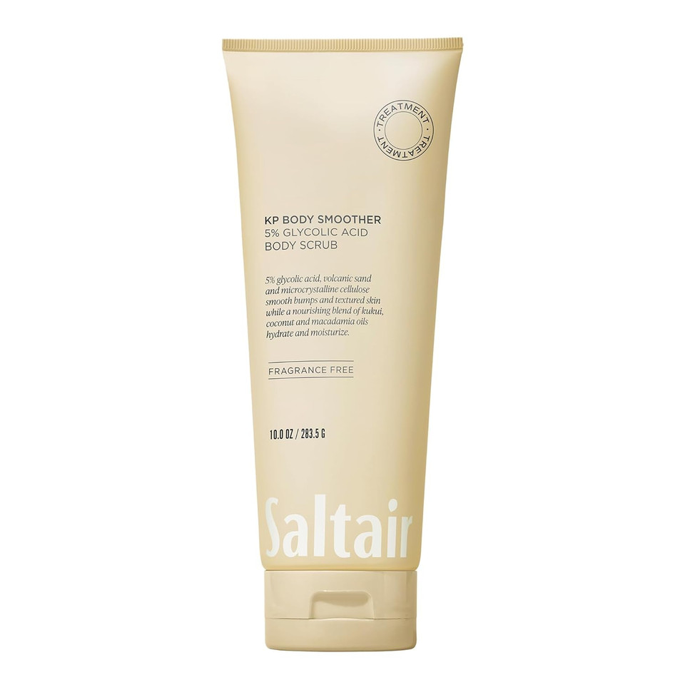 Saltair Kp Body Scrub. 10% Glycolic Acid Treatment With Volcanic Sand And Plant Moisturizers. Fragrance-Free Physical Chemical Exfoliator. Exfoliating Body Scrubber For Rough Bumpy Skin, 10Oz Saltair Kp Body Scrub. 10% Glycolic Acid Treatment With Volcanic Sand And Plant Moisturizers. Fragrance-Free Physical Chemical Exfoliator. Exfoliating Body Scrubber For Rough Bumpy Skin, 10Oz