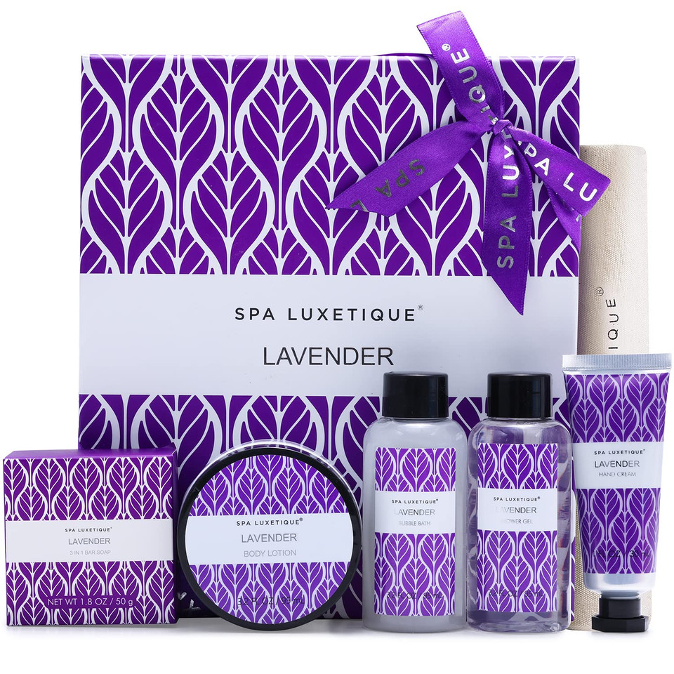 Spa Gifts For Women Spa Luxetique Bath And Body Gifts Set 6Pcs Gift Baskets For Women Rose Bath Sets For Women Christmas Gifts For Women