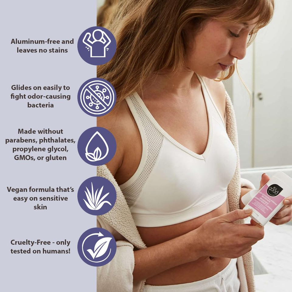 All Good Aluminum Free Deodorant Stick - Natural Deodorant W/Shea Butter & Aloe Vera, Bio-Active Formula, Vegan, Underarm Odor Protection For Men & Women (Tea Tree & Basil)