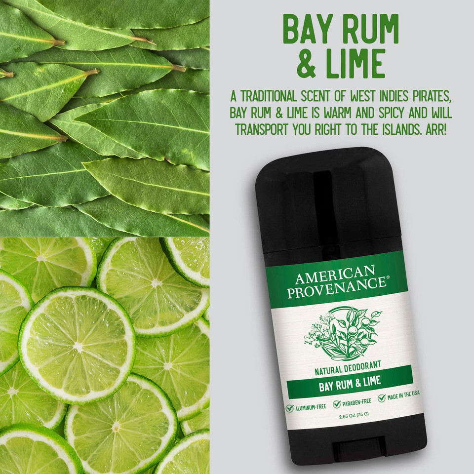 American Provenance Eucalyptus & Mint, Sandalwood & Bergamot, Bay Rum & Lime And Lemongrasss & Marjoram Deodorant Bundle