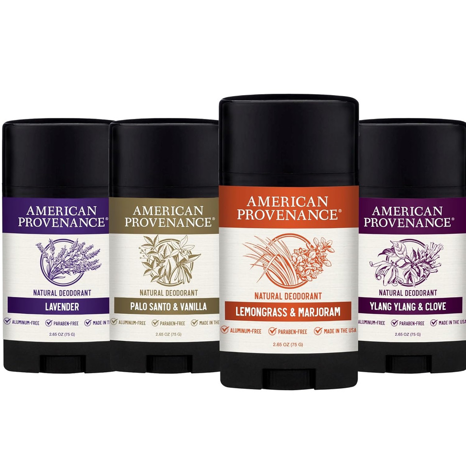 American Provenance Lemongrass & Marjoram, Lavender, Ylang Ylang & Clove And Palo Santo & Vanilla Deodorant Bundle