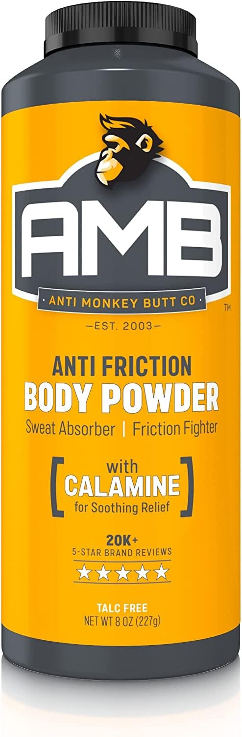 Anti-Monkey Butt Amb, 8Oz Anti-Chafing Powder & Fresh Balls Cream, 3.4Oz, Men'S Lotion To Powder Ball Deodorant - Anti-Friction No Sweat Bundle, Hygiene For Groin Area