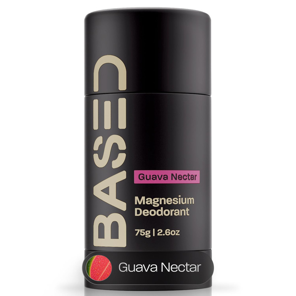 Natural Deodorant For Men, All Day Odor Protection, Aluminum Free With Magnesium, Beeswax & Shea Butter, 100% Paraben, Sulfate, Phthalate Free, Naturally Scented Guava Nectar