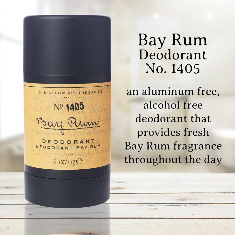 C.O. Bigelow Bay Rum Stick Deodorant For Men