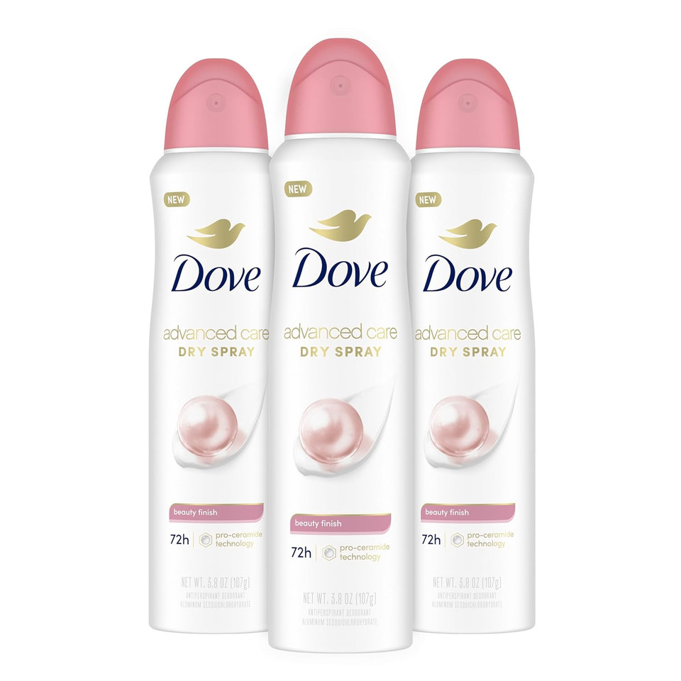 Dove Advanced Care Antiperspirant Deodorant Spray Original Clean For Helping Repair Skin Barrier After Shaving 72-Hour Antiperspirant For Soft Underarms 3.8 Oz
