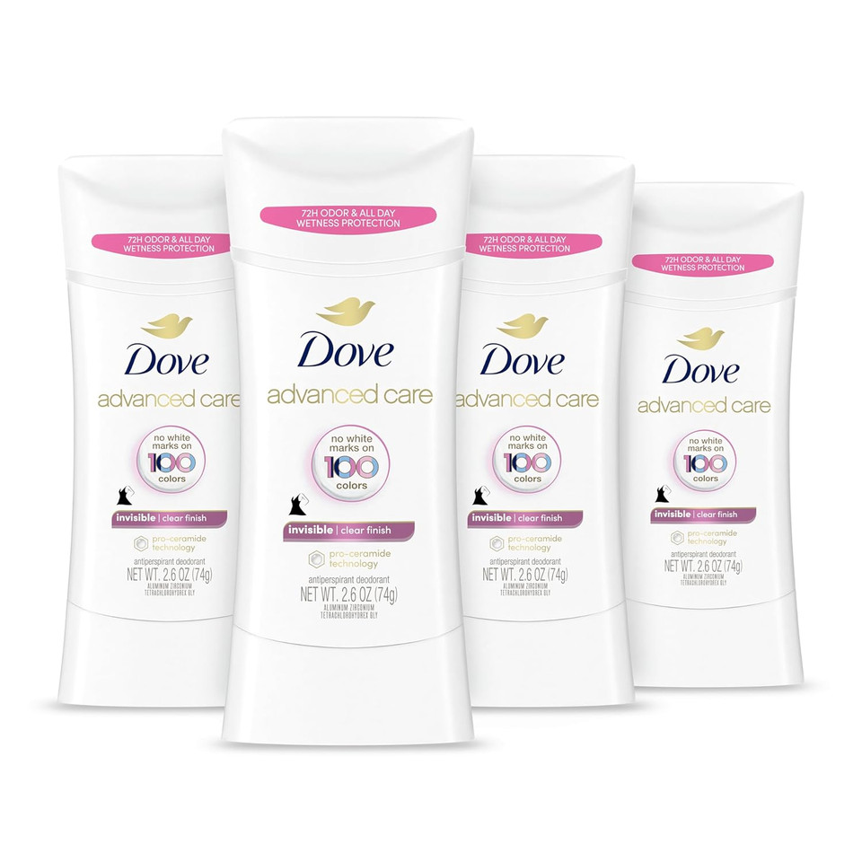 Dove Advanced Care Antiperspirant Deodorant Stick Sheer Fresh For Soft, Resilient Skin, With No White Marks & 72-Hour Sweat & Odor Protection, 2.6 Oz