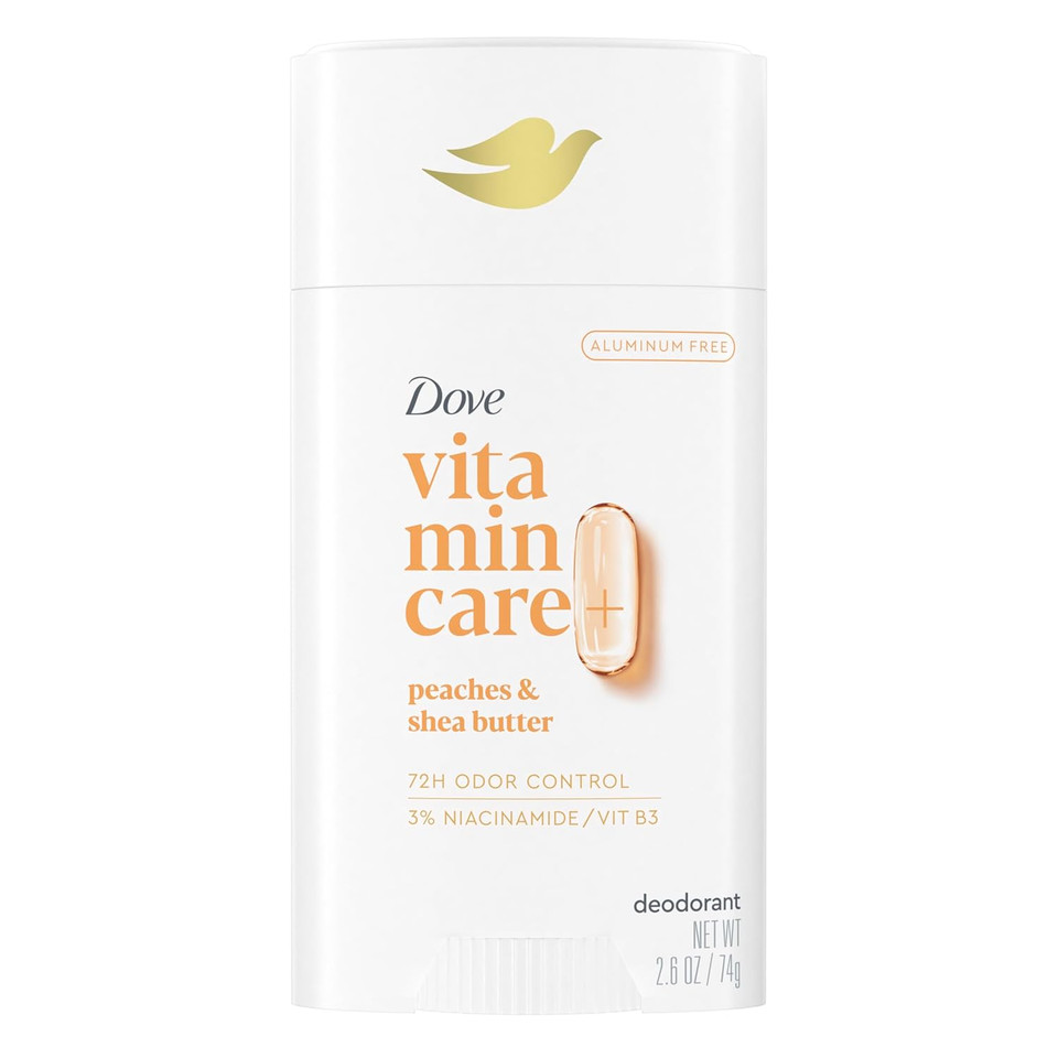 Dove Vitamincare+ Aluminum Free Deodorant Stick For 72H Odor Protection Coconut & Shea Breathable Deodorant For Women 2.6 Oz