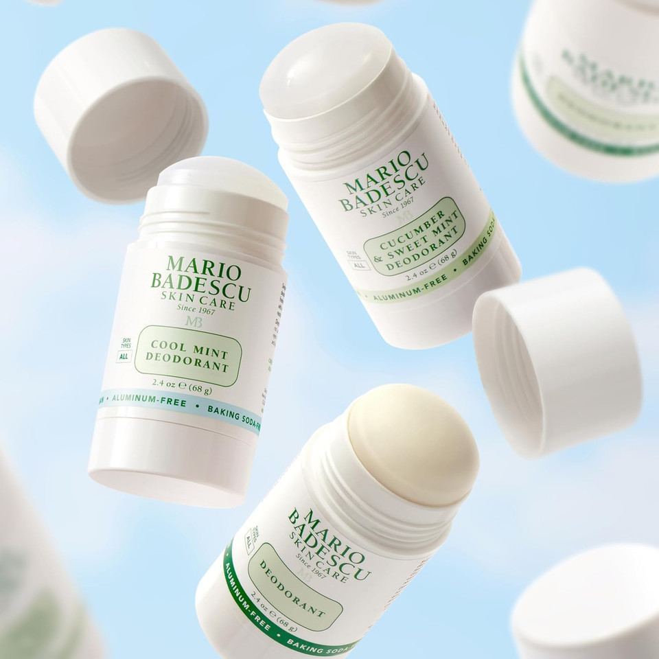 Mario Badescu Aluminum Free Deodorant For Women & Men | Baking Soda & Paraben Free | Underarm Odor Protection For All-Day Freshness | Gentle On Skin | Nourishing Botanical Blend Mario Badescu Aluminum Free Deodorant For Women & Men | Baking Soda & Paraben Free | Underarm Odor Protection For All-Day Freshness | Gentle On Skin | Nourishing Botanical Blend
