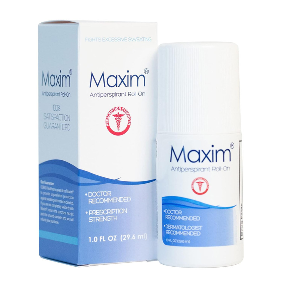 Maxim® Clinical Strength Antiperspirant For Hyperhidrosis Excessive Sweating  Stops Sweat Up To 48 Hours Per Use  Antiperspirant For Men And Women Certain To Keep You Dri