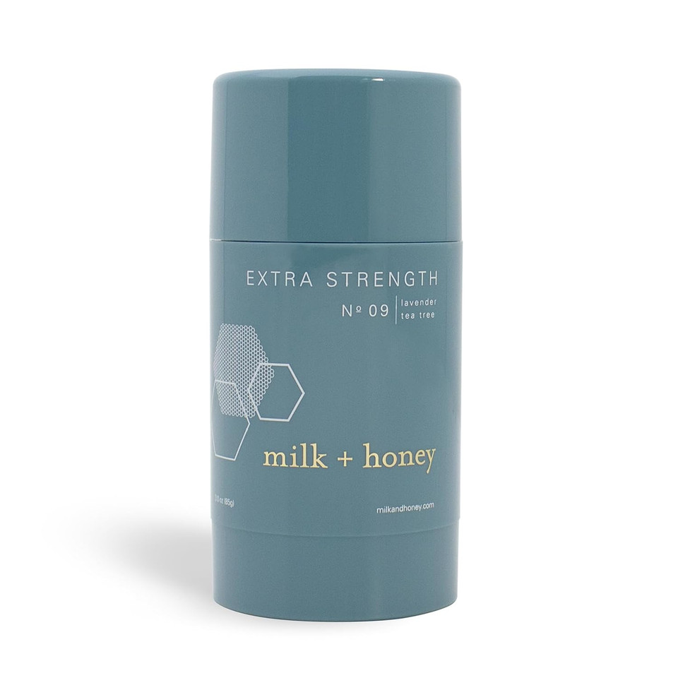 Milk + Honey Deodorant No. 09  Extra Strength, Aluminum-Free Natural Deodorant For Women & Men, Gentle On Skin, Herbal Citrus Scent, 2.6 O