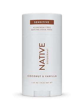 Native Sensitive Deodorant Contains Naturally Derived Ingredients, 72 Hour Odor Control | Deodorant For Women & Men, Aluminum Free With Baking Soda, Coconut Oil And Shea Butter, Cucumber & Mint