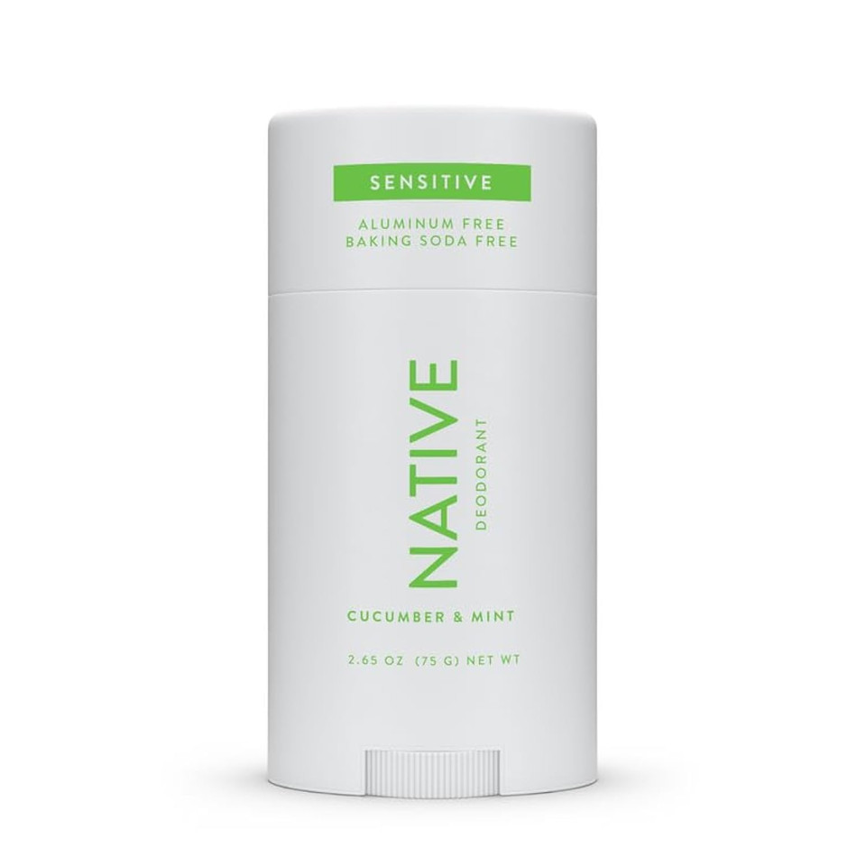 Native Sensitive Deodorant Contains Naturally Derived Ingredients, 72 Hour Odor Control | Deodorant For Women & Men, Aluminum Free With Baking Soda, Coconut Oil And Shea Butter, Cucumber & Mint