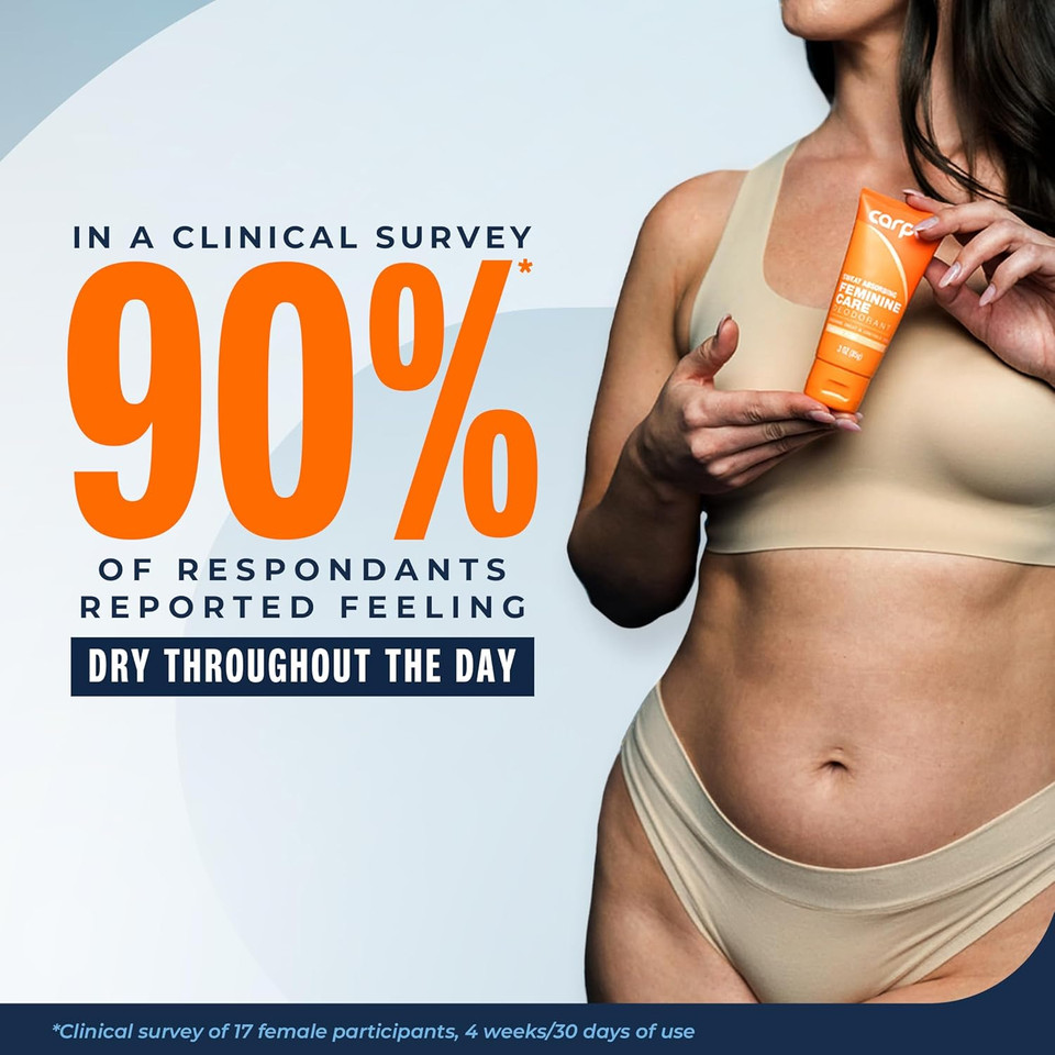 New Carpe Feminine Care Intimate Deodorant For Women, Ph Balanced And Sweat Absorbing Whole Body Deodorant, Gynecologist Tested, Safe For Private Parts, Tropical Paradise Scent