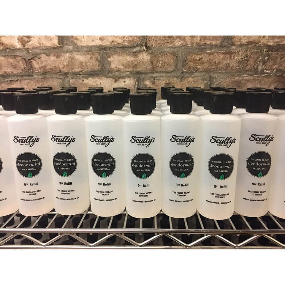 ScullyS Deodormint Natural Deodorant Refill (9Oz) - Aluminum-Free, Non-Toxic Deodorant For Women, Men & Kids - 12 Hour Protection, No Chemicals, No Stains - Usa Made (Grapefruit & Mint Refill)