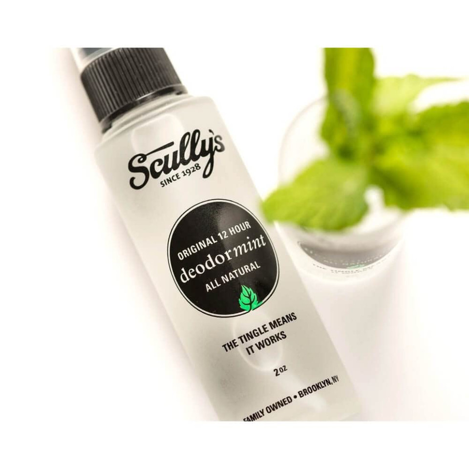 ScullyS Deodormint Spritz Natural Deodorant Spray (2Oz) - 12+ Hour Protection Aluminum-Free, Non-Toxic Deodorant For Women, Men & Kids - Refillable, No Chemicals - Usa Made (Grapefruit & Mint)