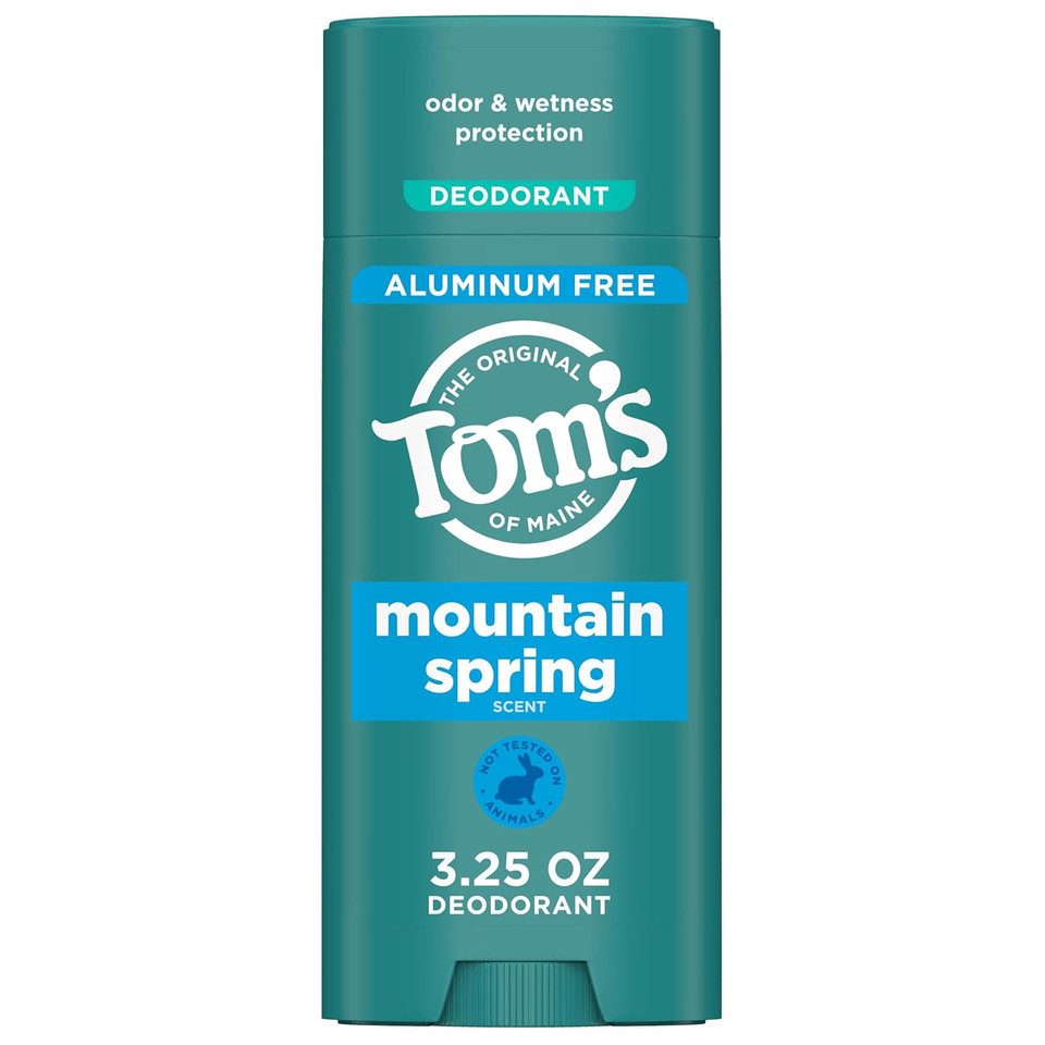 Tom'S Of Maine Mountain Spring Natural Deodorant For Men And Women, Aluminum Free, 3.25 Oz