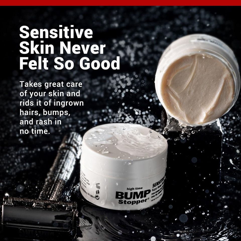 Bumps Stopper Sensitive Razor Bump Treatment | Formulated To Relief Razor Burn | Eliminates Ingrown Hairs | After Shave Lotion | Post Shaving Bump Treatment | Shaving Bump Treatment For Men