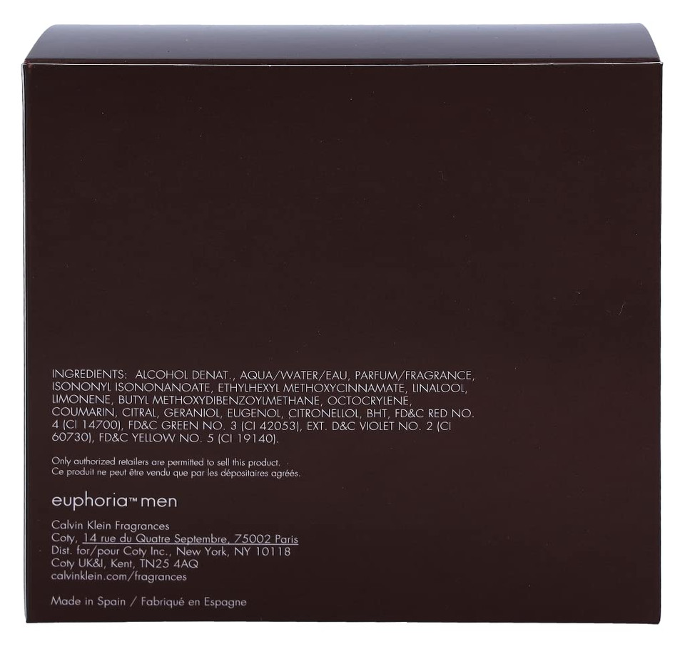 Calvin Klein Euphoria For Men Aftershave 3.3 Fl Oz