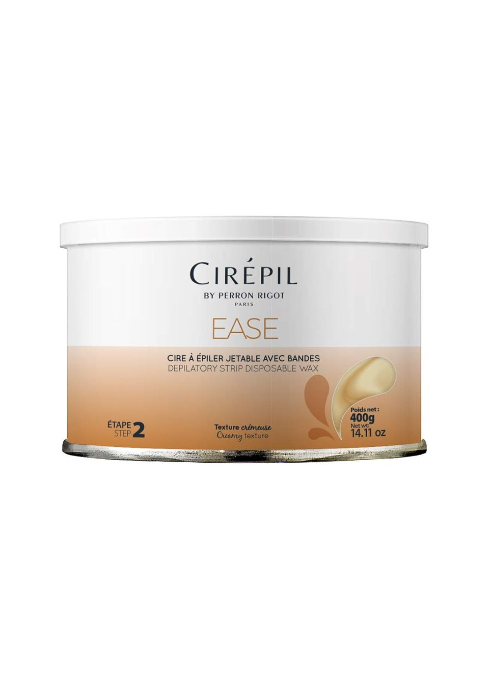 Cirepil - Ease Wax - 400G / 14.11 Oz Wax Tin - Unscented - Creamy Texture - Perfect For Large Areas - Best For Fine Hair & Dry Skin Types - Strips Needed Cirepil - Ease Wax - 400G / 14.11 Oz Wax Tin - Unscented - Creamy Texture - Perfect For Large Areas - Best For Fine Hair & Dry Skin Types - Strips Needed