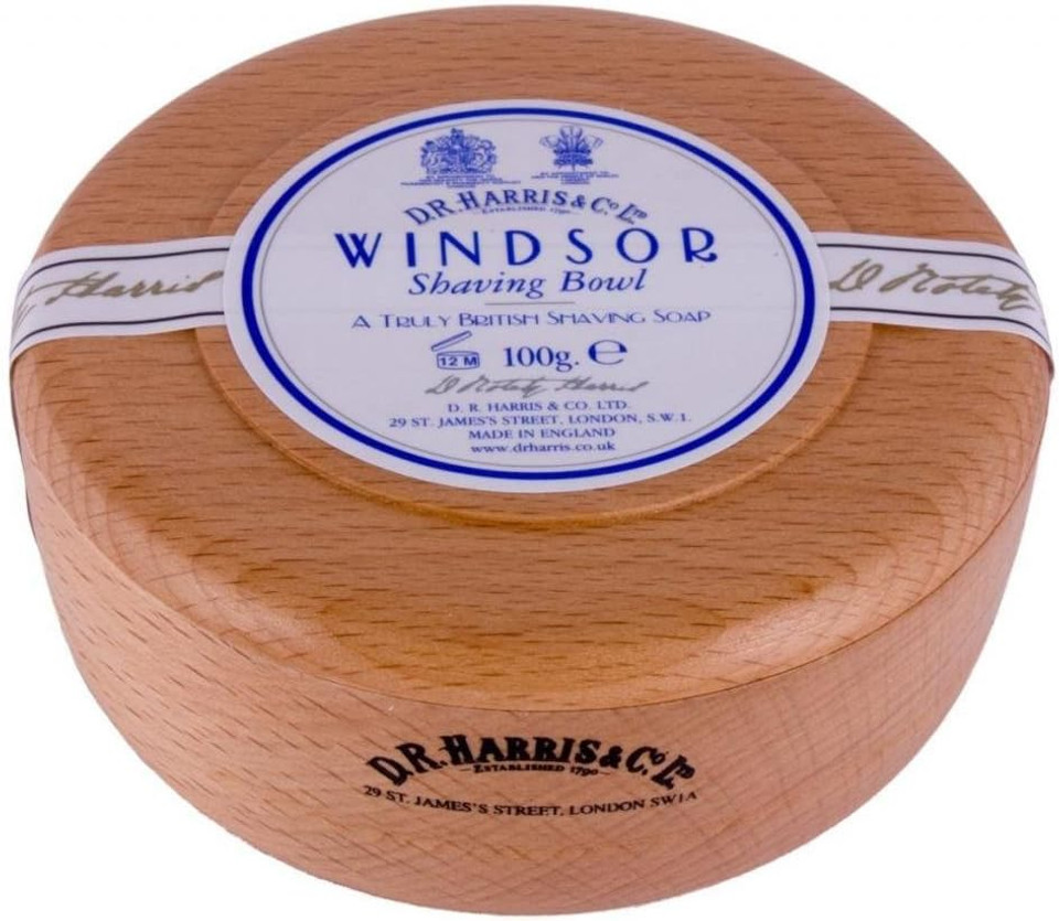 D.R.Harris & Co Windsor Beech Shaving Bowl & Shaving Soap