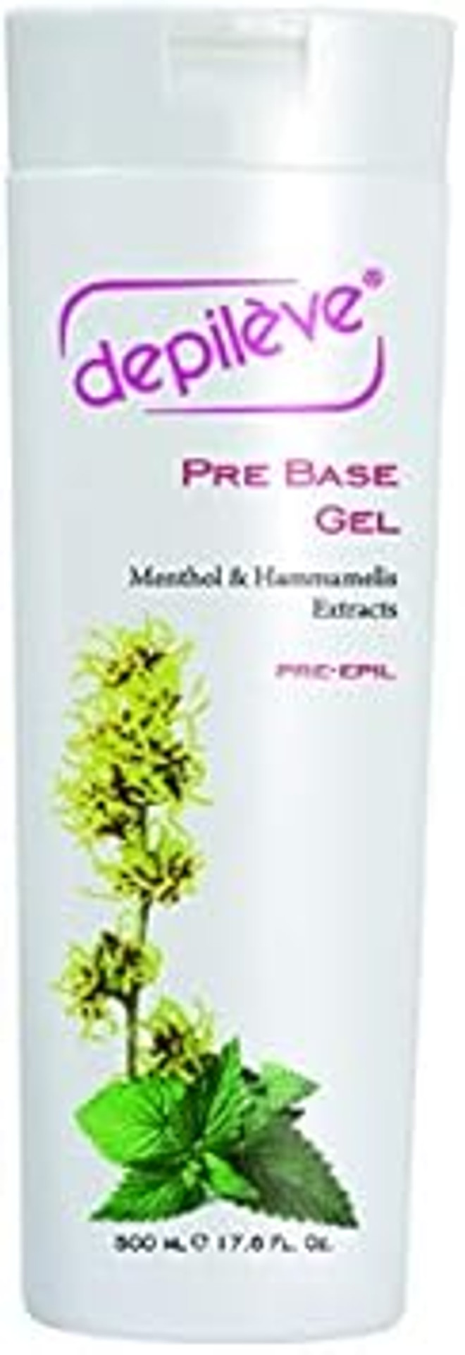 Depileve Pre Base Gel For Hair Removal Waxing - Reduces Pain Sensation - 17 Oz