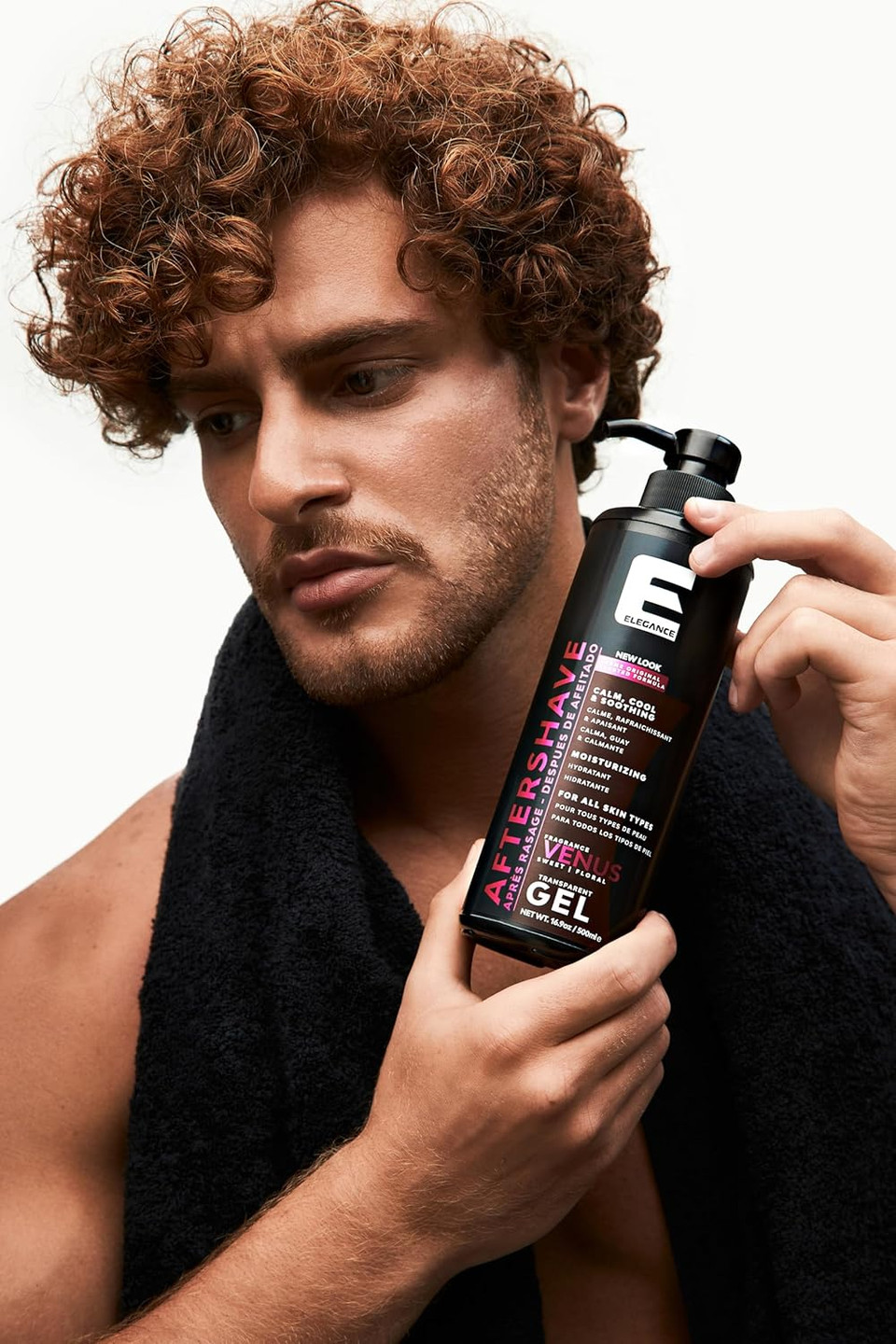 Elegance After Shave Lotion For Men, 500Ml, Earth (Blue), Real Shaving Relief, After Shave That Hydrates And Revitalizes Your Skin, 16.9 Oz Earth Blue)