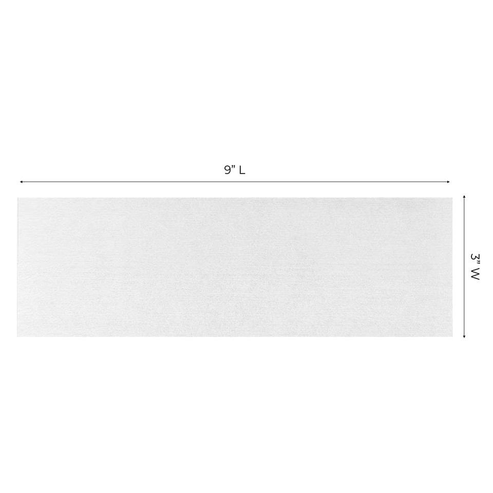 Forpro Professional Collection Non-Woven Epilating Strips, White, Tear-Resistant, Pre-Cut Strips For Hair Removal, 3 W X 9 L, 100-Count